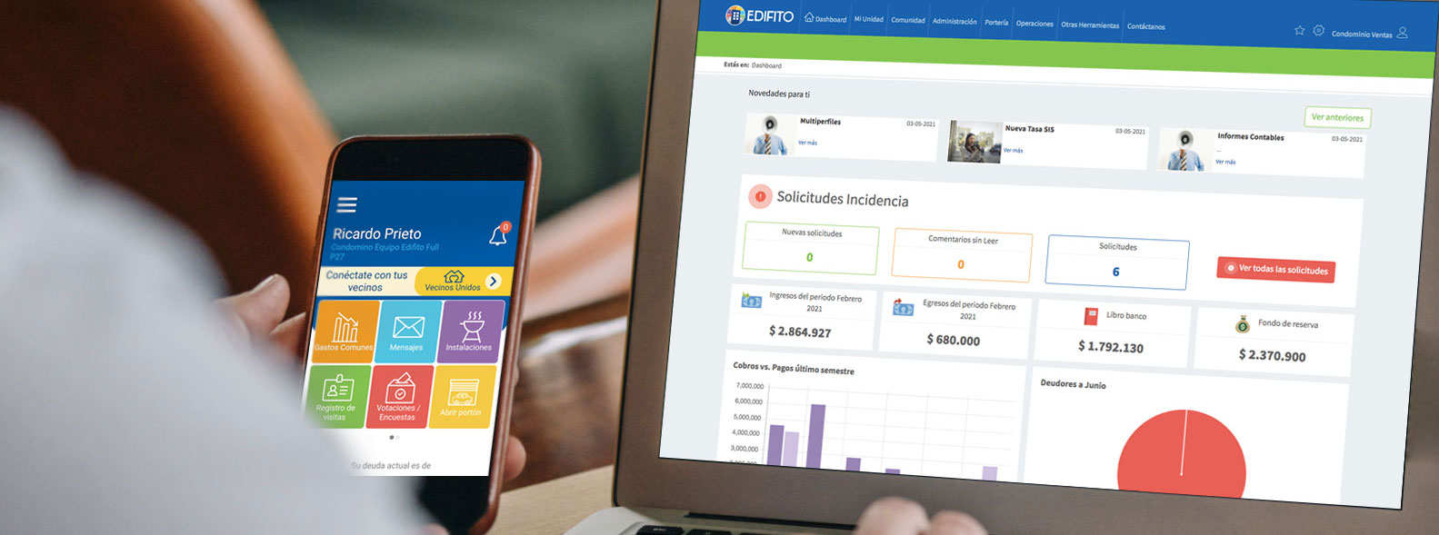 Registro de visitas y arrendatarios a través tu móvil