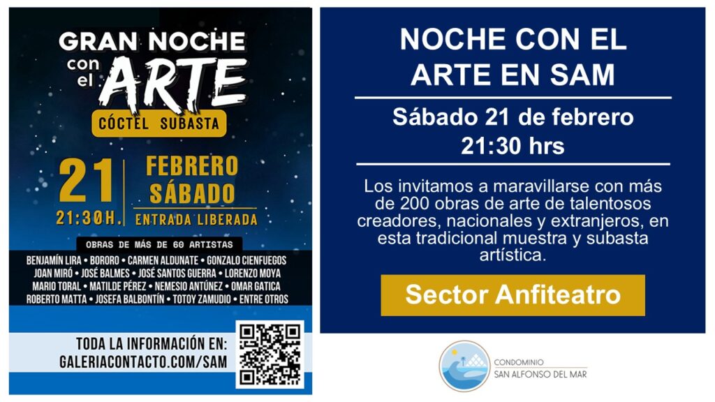 Gran Noche con el Arte en San Alfonso del Mar Febrero 2026