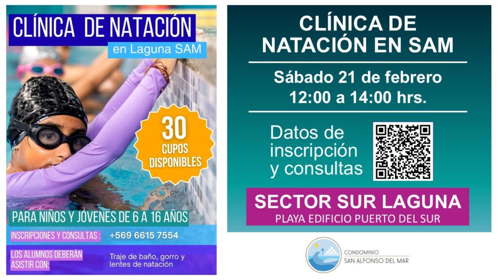 Clínica de Natación en Laguna San Alfonso del Mar